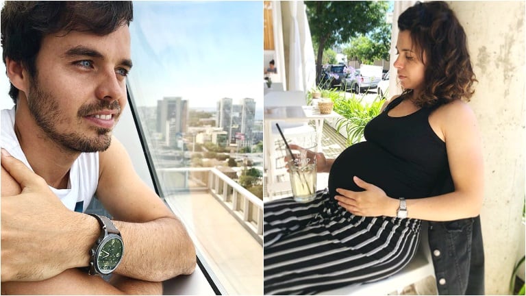 Nació Rita, la primera hija de Benjamín Rojas y Martina Sánchez Acosta (Fotos: Instagram)