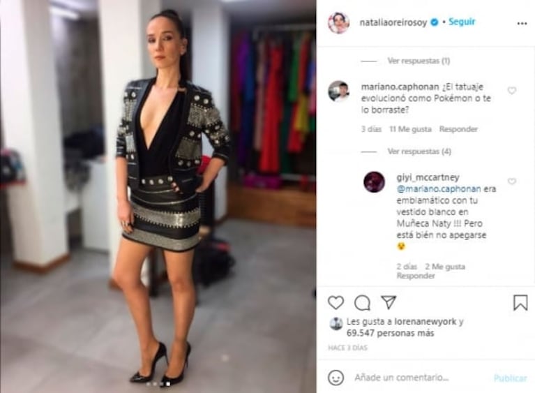 Natalia Oreiro reveló el motivo por el que se borró un tatuaje de su tobillo: "En una zona tan expuesta me limita"