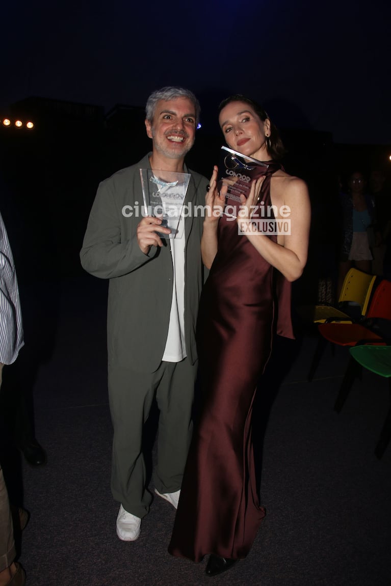 Natalia Oreiro y Ale Sergi en los Premios Condor (Foto: Movilpress).