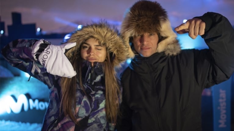 Natalie Pérez y Joaquín Levinton pasaron el fin de semana en el Cerro Catedral