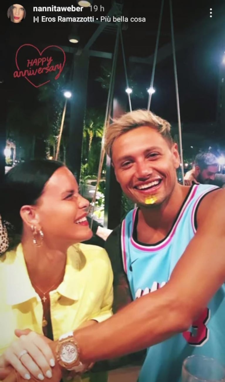 Natalie Weber celebró sus 12 años junto a Mauro Zárate con sus fotos más románticas: "Te amo, mi todo"