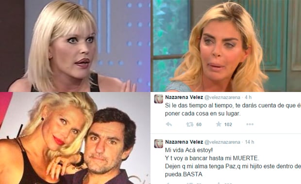 Nazarena Vélez, dolida por las declaraciones de Mancini (Fotos: Web). 