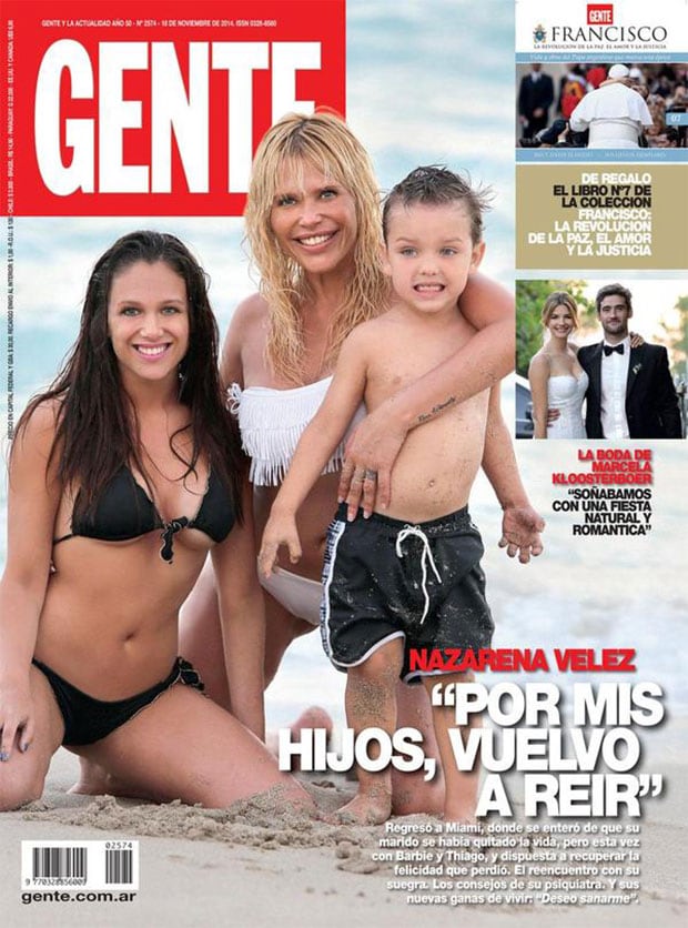 Nazarena Vélez en la tapa de revista Gente.