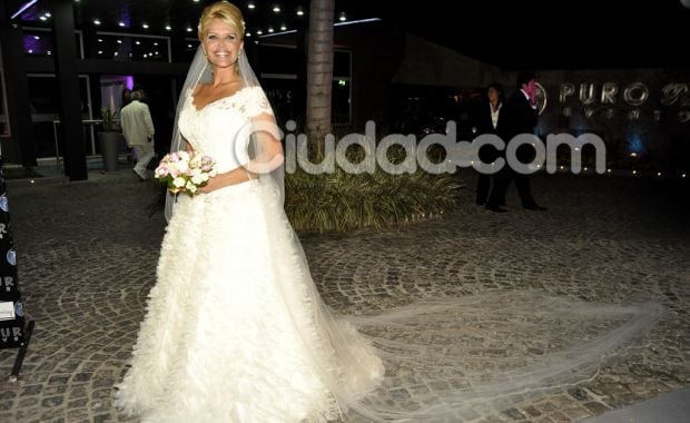 Nazarena Vélez, en su casamiento. (Foto: Jennifer Rubio)