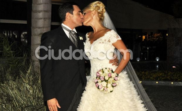 Nazarena Vélez y Fabián Rodríguez, casados. (Foto: Jennifer Rubio)