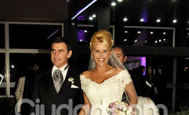 Nazarena Vélez y Fabián Rodríguez, casados. (Foto: Jennifer Rubio)