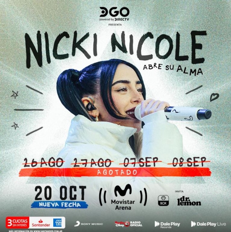 Nicki Nicole agotó la preventa de entradas para el quinto show en el Movistar Arena: cómo comprar los tickets