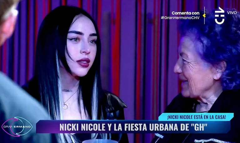 Nicki Nicole en Gran Hermano Chile (Imágenes Chile Visión/Pluto TV)