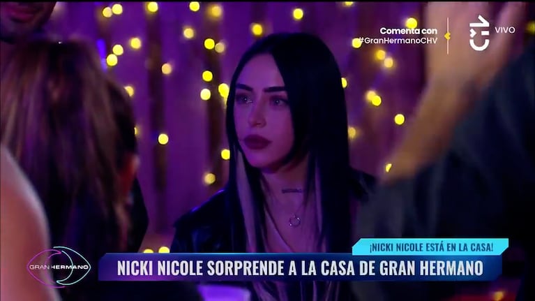 Nicki Nicole en Gran Hermano Chile (Imágenes Chile Visión/Pluto TV)