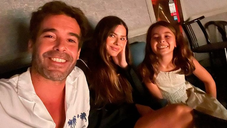 Nico Cabré, China Suárez y Rufina, la hija de ambos