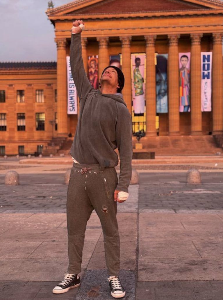 Nico en la piel de Rocky. Foto: prensa oficial