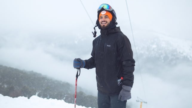 Nico Occhiato esquió en Cerro Bayo con Flor Jazmín Peña y Juan Marconi: las fotos en la nieve