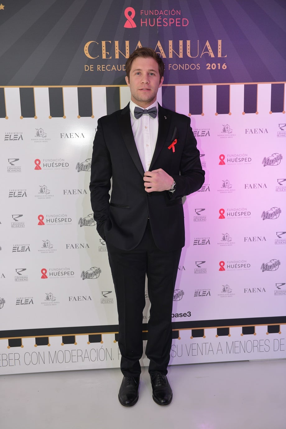 Nico Riera en la cena de la Fundación Huésped (Fotos: Gentileza prensa).