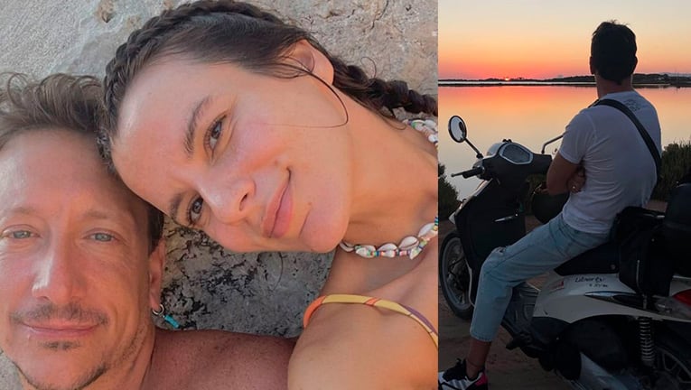 Nico Vázquez compartió apasionadas fotos con Gime Accardi de vacaciones.