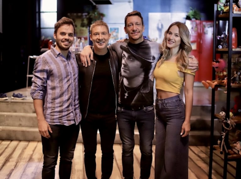 Nico Vázquez, Flor Vigna y Benjamín Rojas celebraron los 50.000 espectadores de Una semana nada más