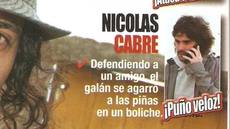 Nicolás Cabré ¡puño veloz!