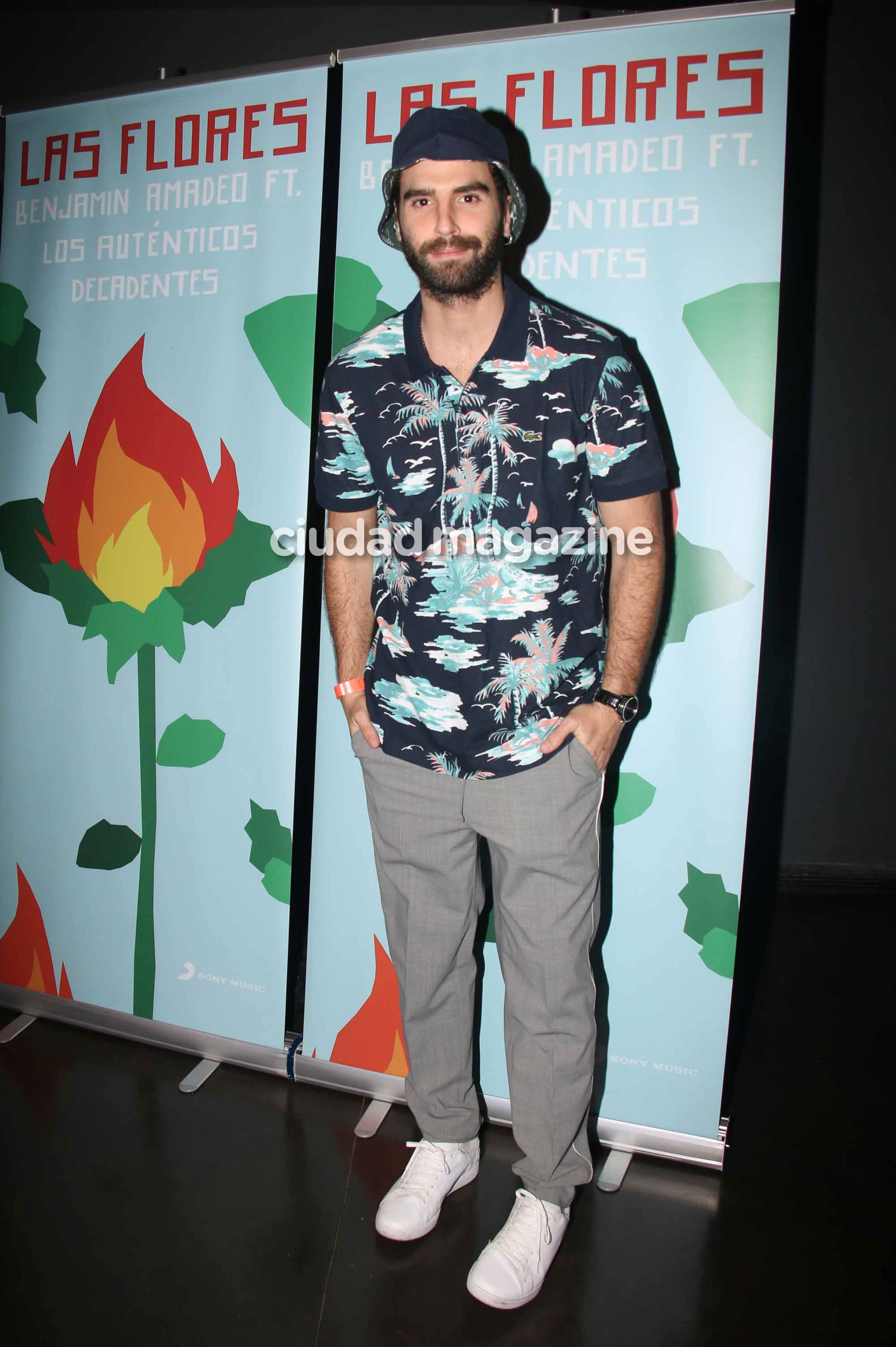 Nicolás Furtado, en el show de Benjamín Amadeo en La Trastienda (Foto: Movilpress)