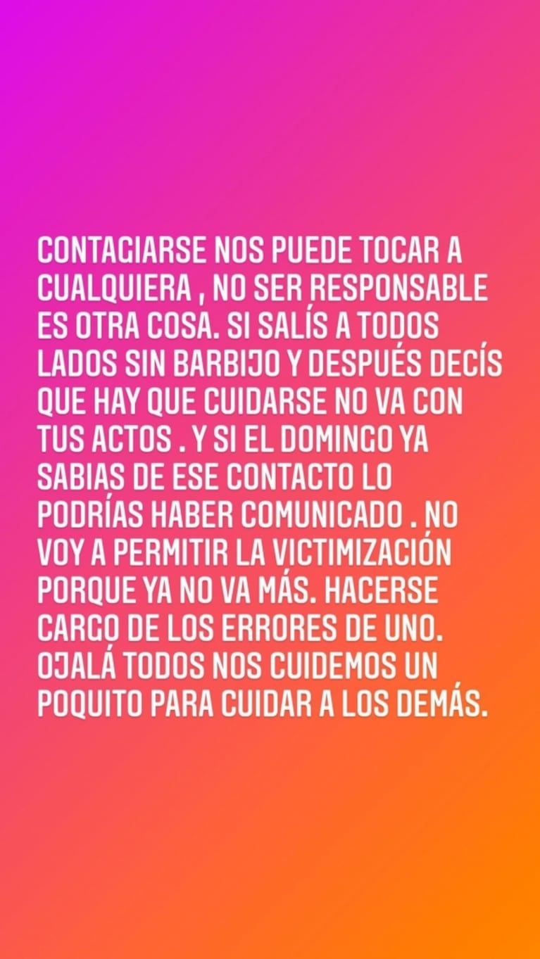 Nicole Neumann contó que tiene Covid-19 y Mica Viciconte explotó de bronca: "Tengo un bebé recién nacido"