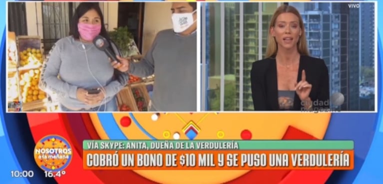 Nicole Neumann explicó los beneficios de comer banana en cuarentena: "Es la única fruta que disminuye la depresión"