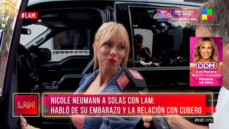 Nicole Neumann habló con LAM.