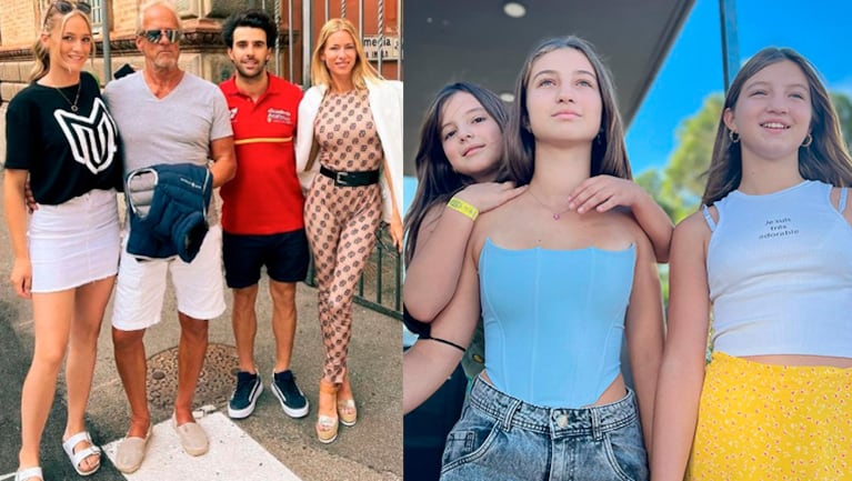 Nicole Neumann les entregó a sus hijas los regalos que su papá y su hermana sueca les enviaron.