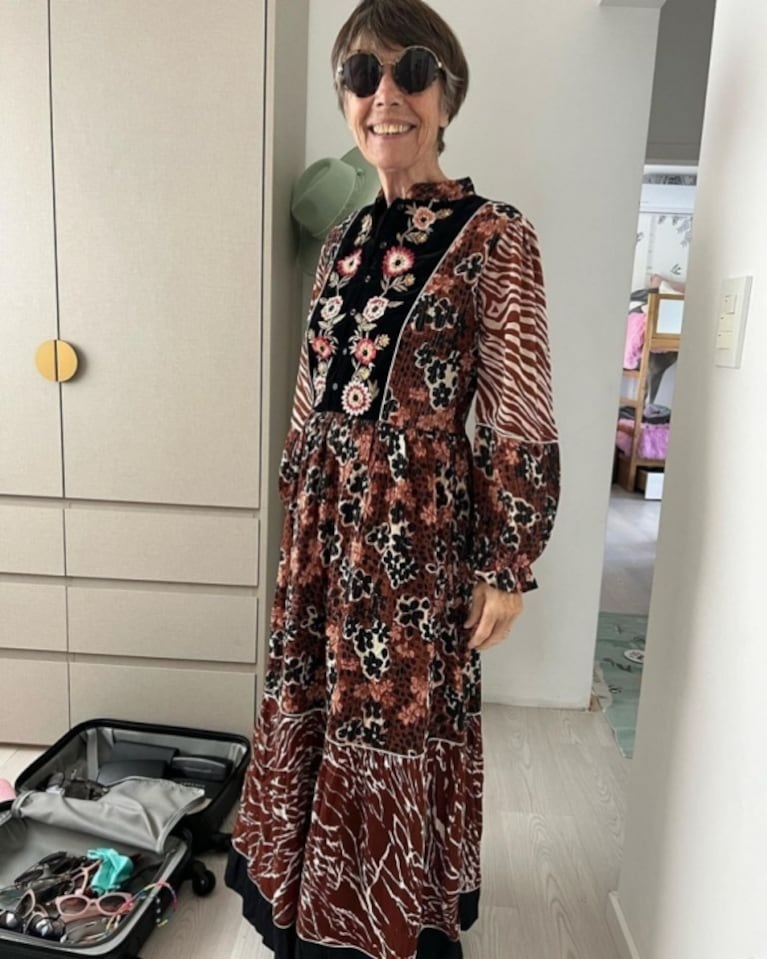 Nicole Neumann presentó a su abuela Petra y es tan fashionista como ella