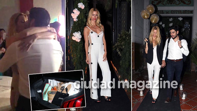 Nicole Neumann, su romántico festejo de cumpleaños junto a Facundo Moyano. (Fotos: Movilpress)