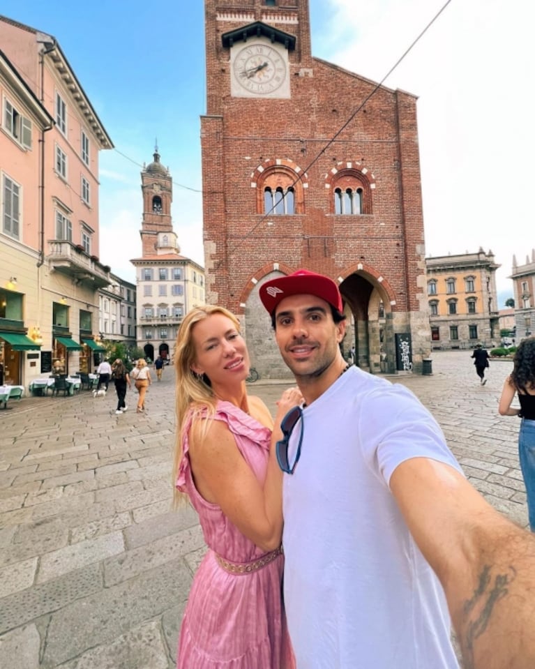 Nicole Neumann viajó a Italia con Manu Urcera: las fotos del apasionado viaje en pareja