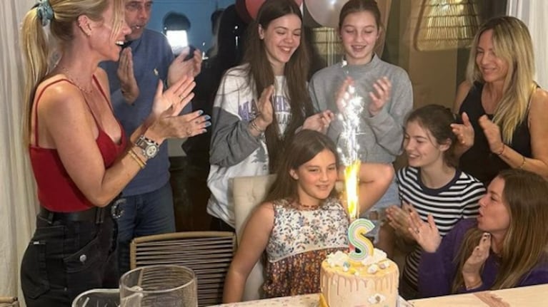 Nicole Neumann y Mica Viciconte le festejaron el cumpleaños a Sienna Cubero