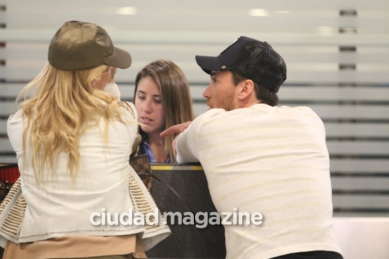 Nicole Neumann y su primer viaje con Matías Tasín, su nuevo novio, a Miami: las fotos de la pareja en Ezeiza