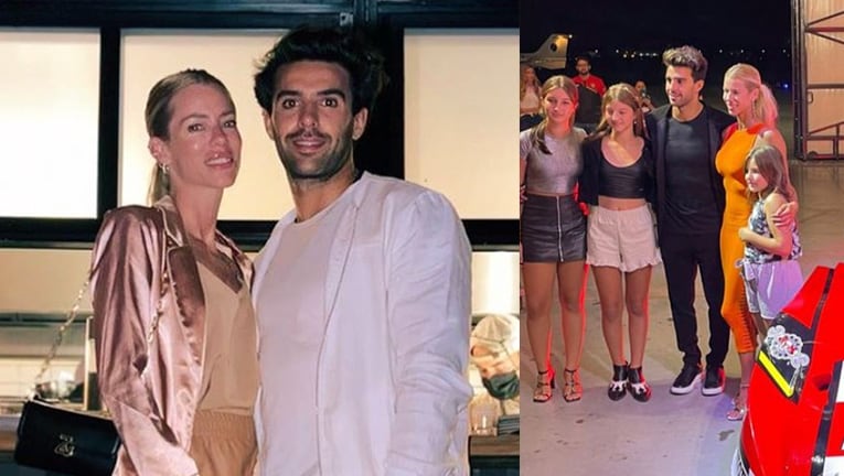 Nicole Neumann y sus tres hijas con Fabián Cubero acompañaron a Manu Urcera en una noche muy especial.