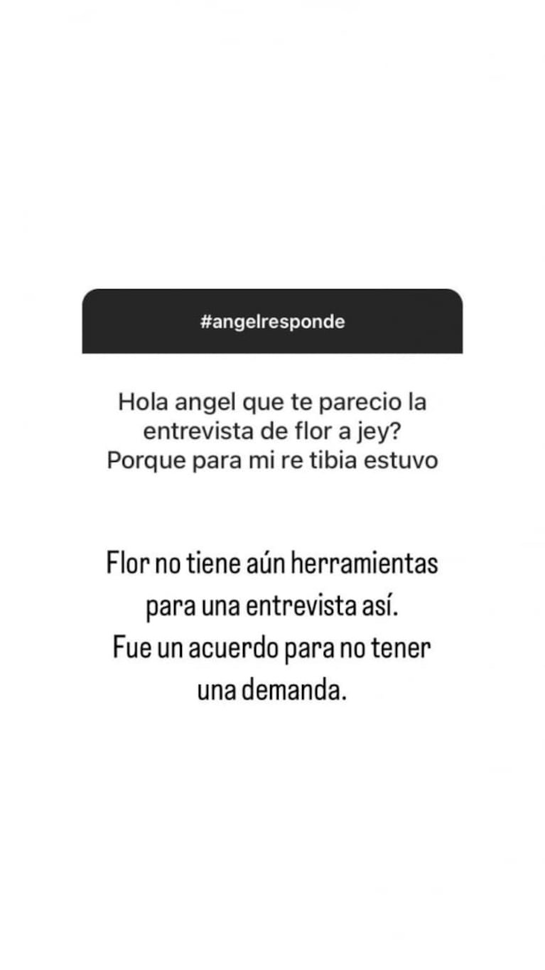 "No tiene herramientas": Ángel de Brito cuestionó fuerte a Florencia de la Ve por su entrevista con Jey Mammon