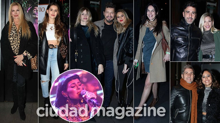 Noche de famosos en el show de Cande Tinelli: el apoyo de su familia y sus amigos celebrities. (Foto: Movilpress)