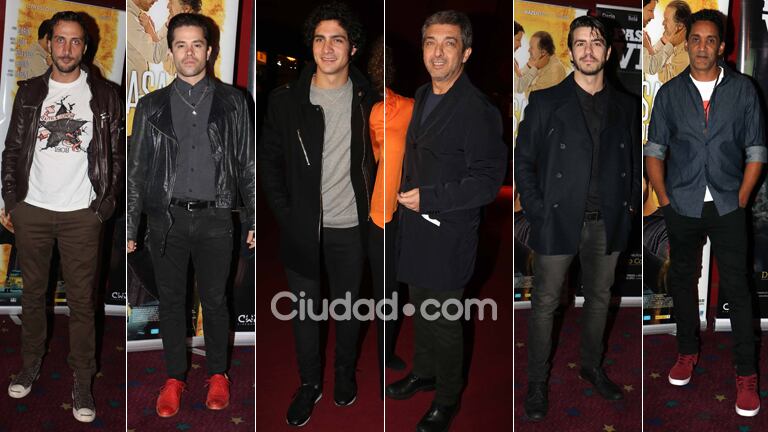 Noche de galanes en la avant premiere de Pasaje de vida. Foto: Movilpress