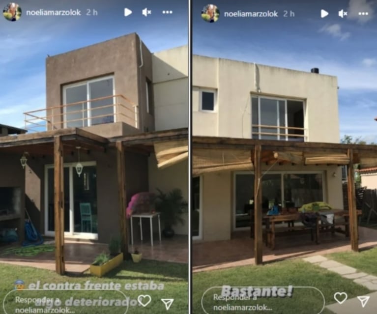 Noelia Marzol mostró el antes y después de su casa luego de las reformas y refacciones