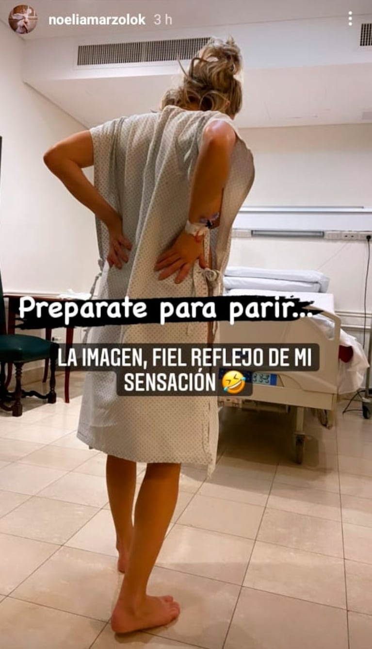 Noelia Marzol relató su parto con una emotiva secuencia fotográfica: "De repente te encontrás a los dos amores de tu vida"