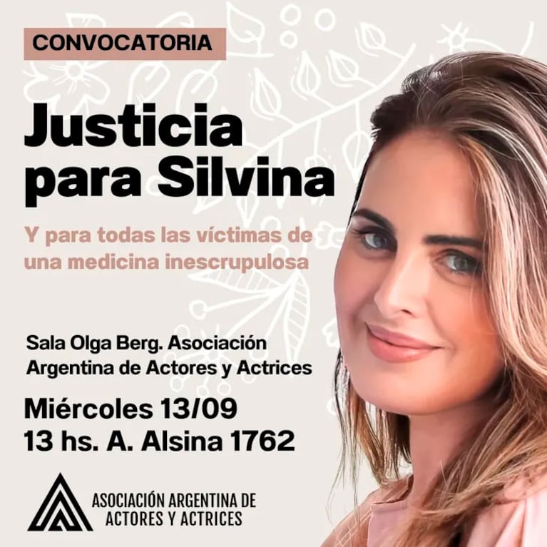 Nueva marcha por Silvina Luna.