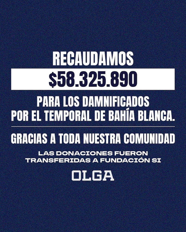 Olga hizo una colecta para los damnificados de Bahía Blanca el día del estreno de su programación 2025