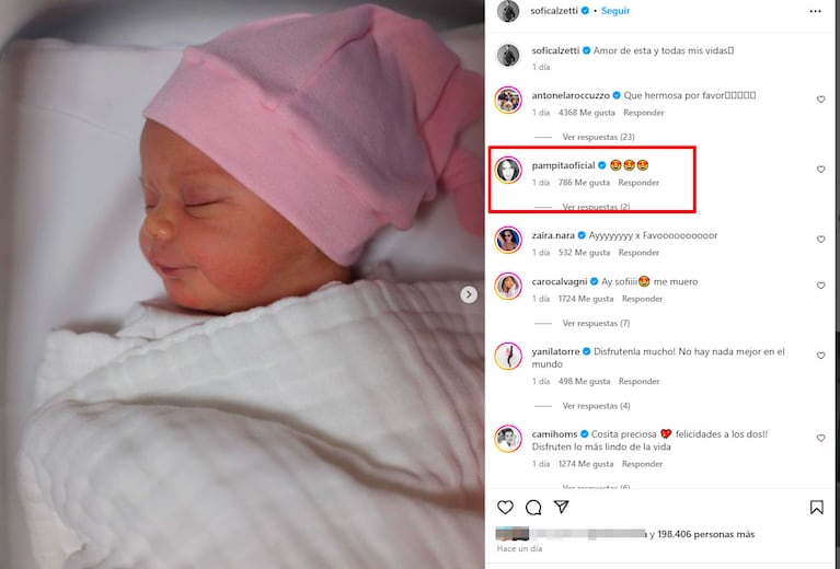 Olivia, la hija recién nacida de Kun Agüero y Sofía Calzetti ya tiene Instagram: a qué tres personas sigue