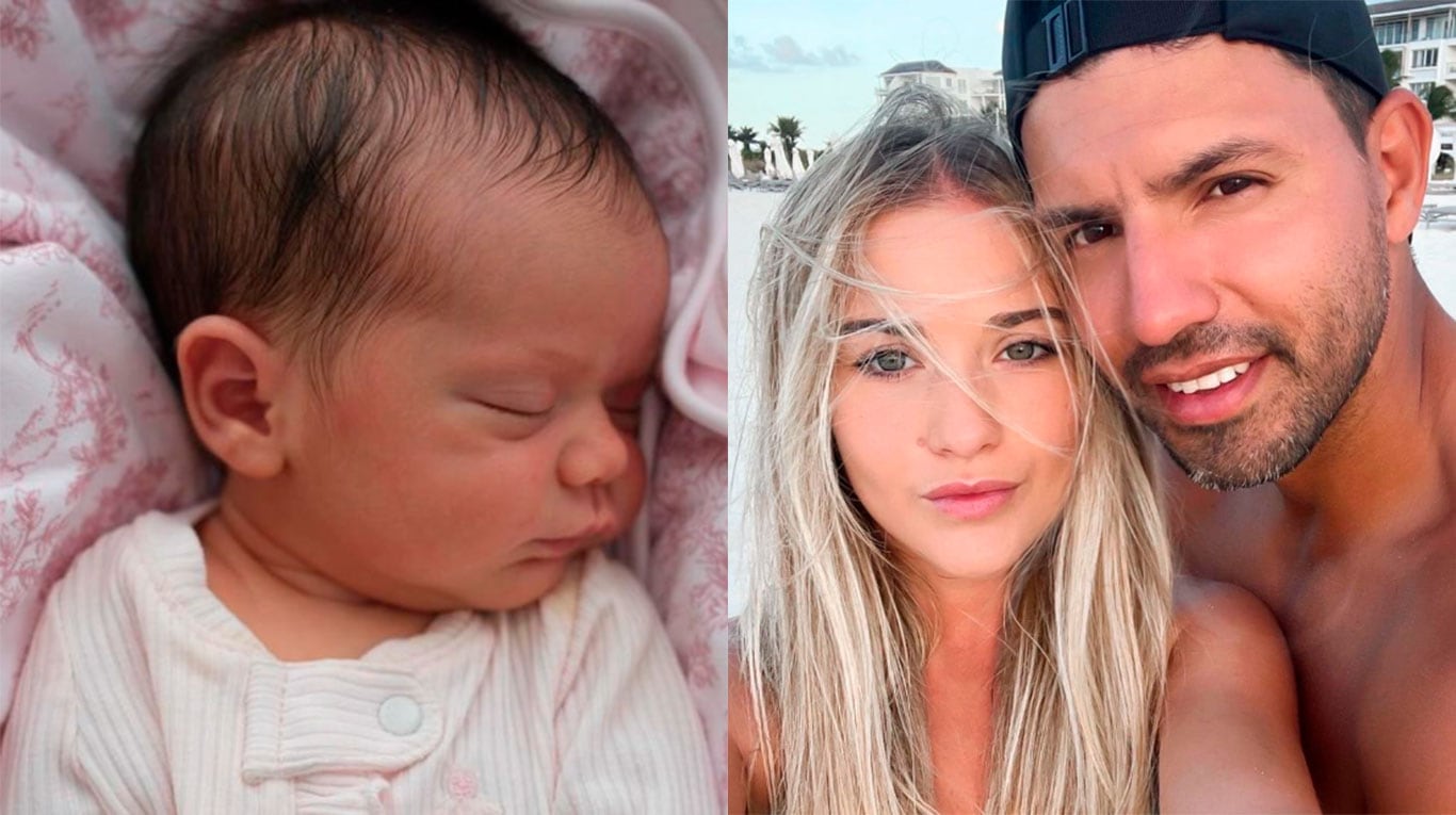 Olivia, la hija recién nacida de Kun Agüero y Sofía Calzetti ya tiene Instagram: a qué tres personas sigue