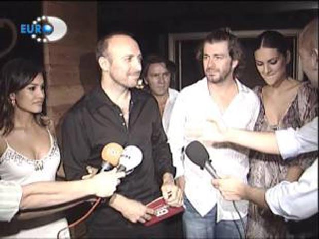 Onur y Sherezade con sus ex. (Fotos: Web)