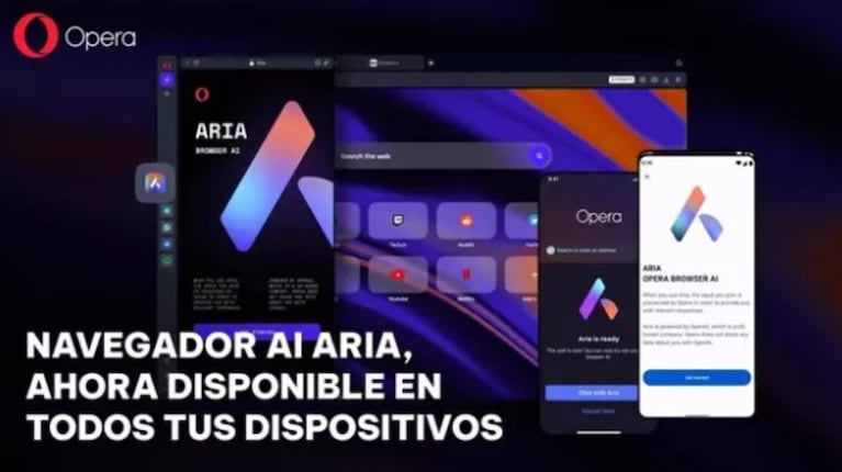 Opera expande su IA nativa Aria, que ya se puede utilizar en ‘smartphones’ iOS