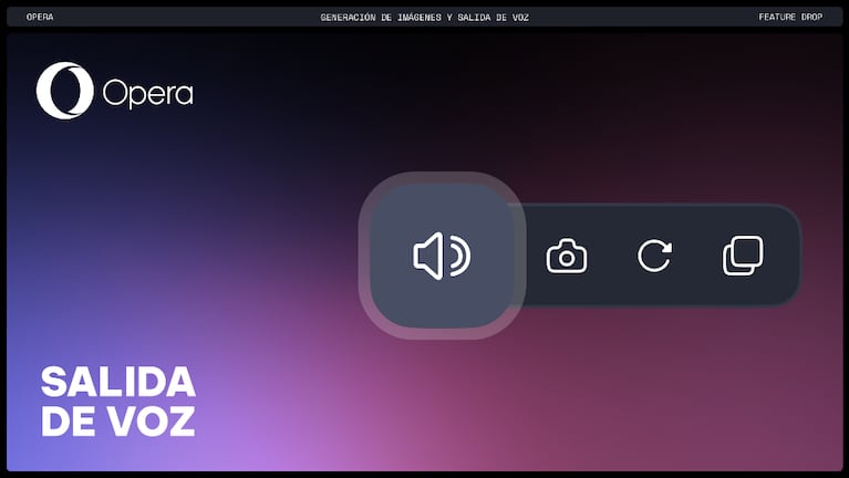 Opera mejora su navegador, Opera One, con nuevas habilidades para su IA Aria, incluyendo generación de imágenes y lectura de texto.
