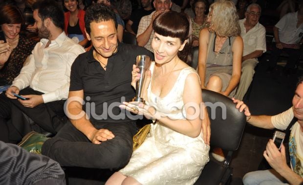 Oreiro festejó con su marido su premio por Infancia Clandestina (Foto: Jennifer Rubio). 