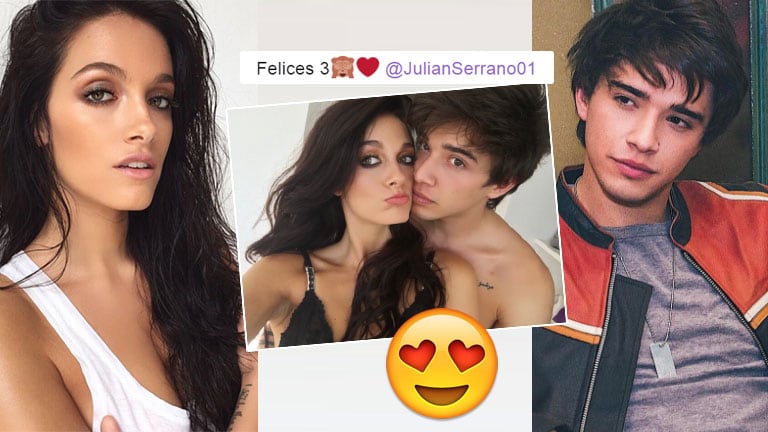 Oriana Sabatini‏ celebró un año más de amor con Julián Serrano