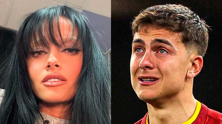 Oriana Sabatini consoló a Paulo Dybala tras llorar en la final de la Europa League