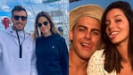 Oriana Sabatini y Paulo Dybala jugaron al tenis con Pico Mónaco y Diana Arnopulos en Miami.