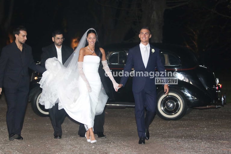 Oriana Sabatini y Paulo Dybala se casaron tras seis años de novios. (Foto: Movilpress)