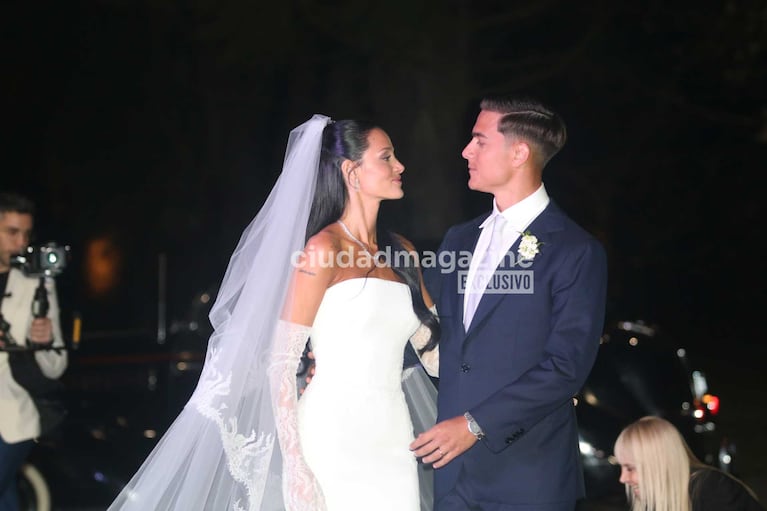 Oriana Sabatini y Paulo Dybala se casaron tras seis años de novios. (Foto: Movilpress)