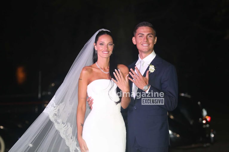 Oriana Sabatini y Paulo Dybala se casaron tras seis años de novios. (Foto: Movilpress)